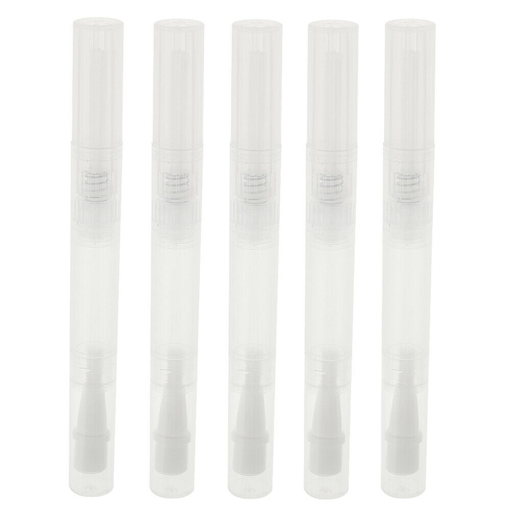 5 Pack Empty Twist Pen Refillable Perfume Serum Bottles Tubes Containers