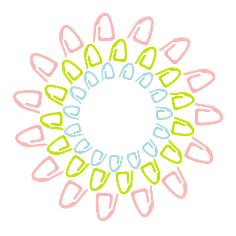 15x Multicolor Knitting Stitch Markers Locking Stitch Counter Supplies
