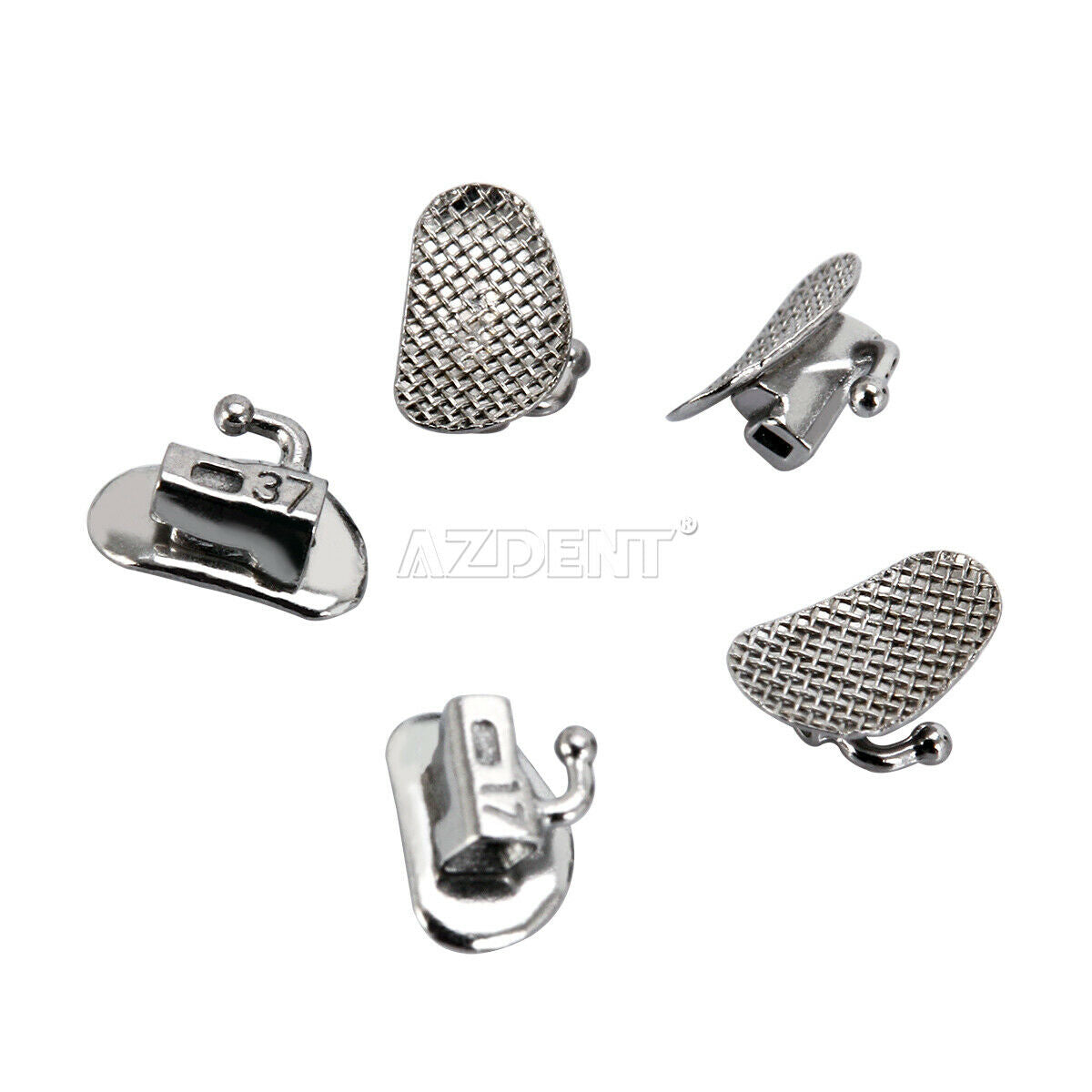 200Pcs AZDENT Dental Ortho Buccal Tubes 2nd Molar Roth 018 Bondable Non-Conv