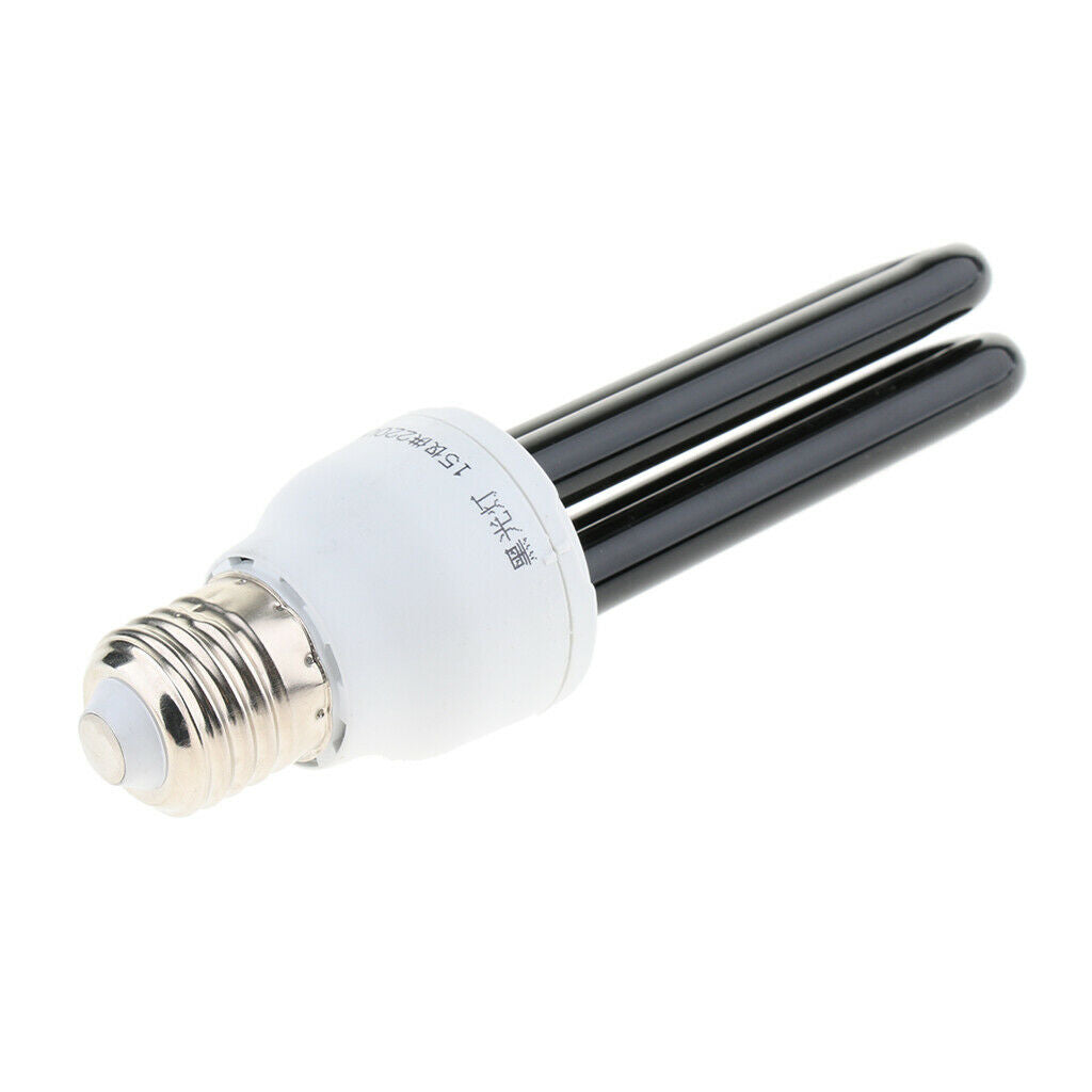 E27 15W 220V Energy Saving UV Black Stage Lamp Light Bulb Blacklight