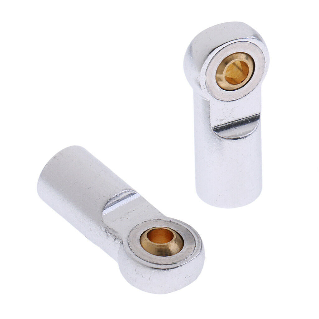 10 Pieces 1/10 M3 Metal Ball Head Ball Joint Accessories for SCX10 RC Car White