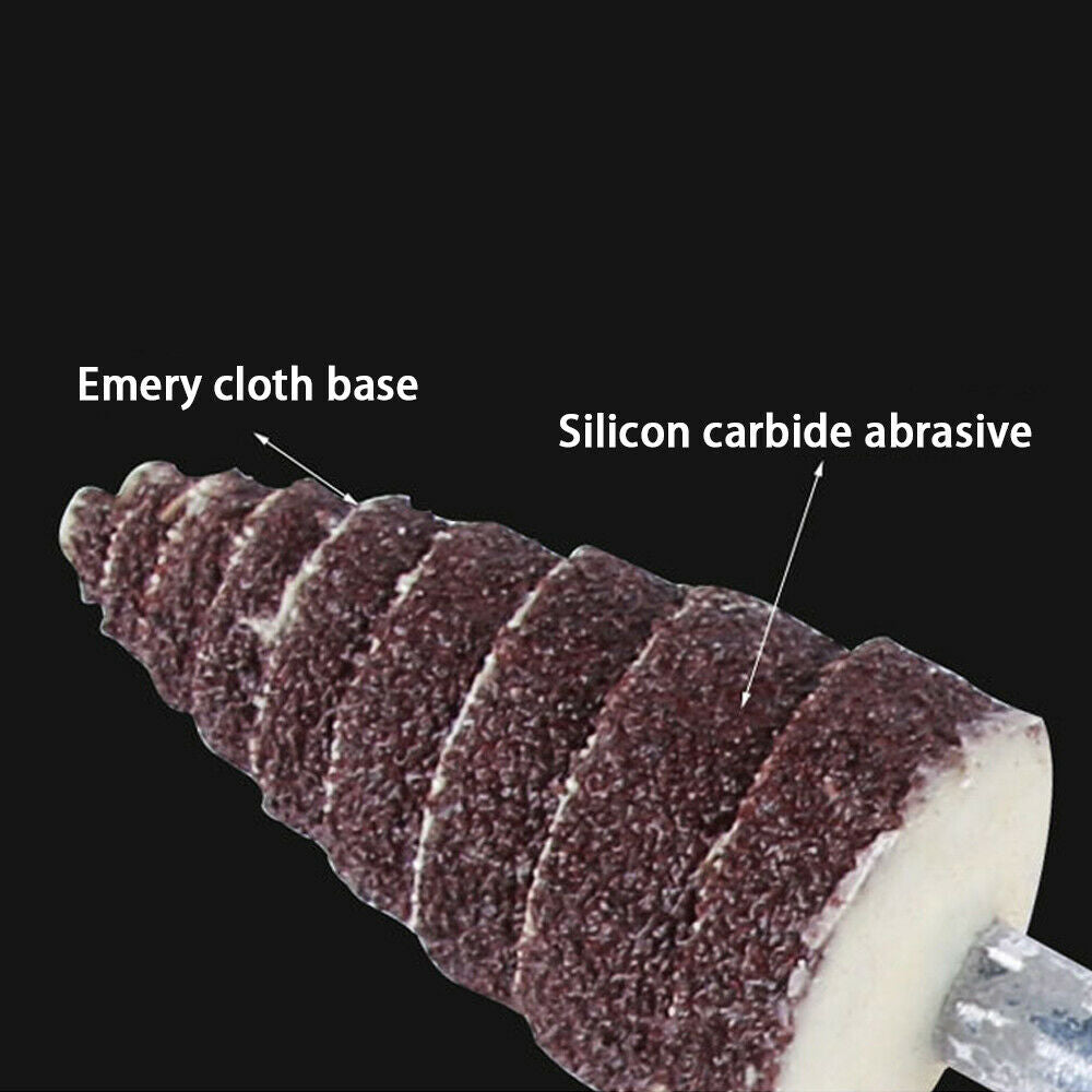 Cone Abrasive Sandpaper Wheel Sanding Grinding Polishing Head for Rotary Tool