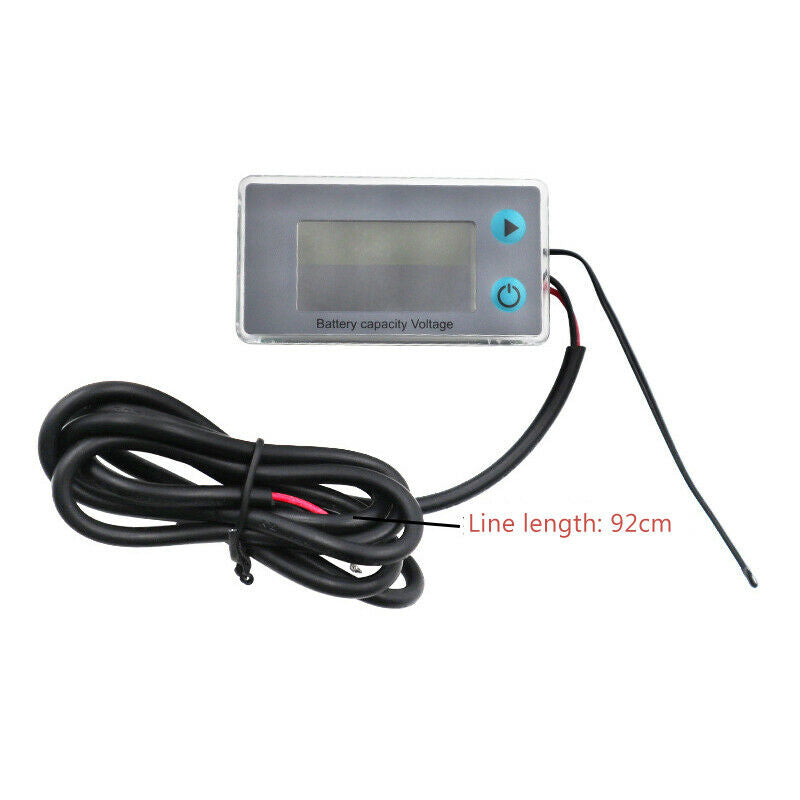 10-105V LCD  Intelligent Motorcycle Multi-function Digital Voltage Battery Meter