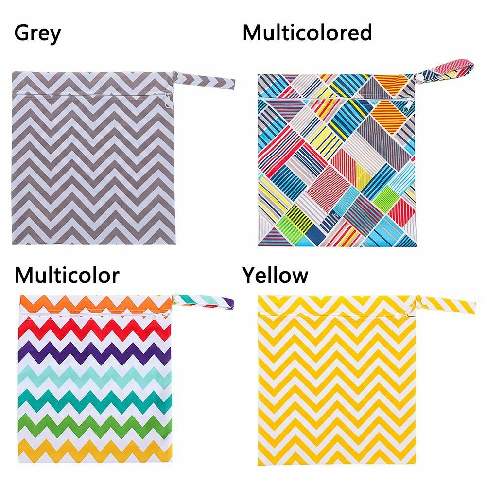 New Waterproof Zip Wet Dry Bag Baby Storage Pocket Diaper Bags Nappy Pouch