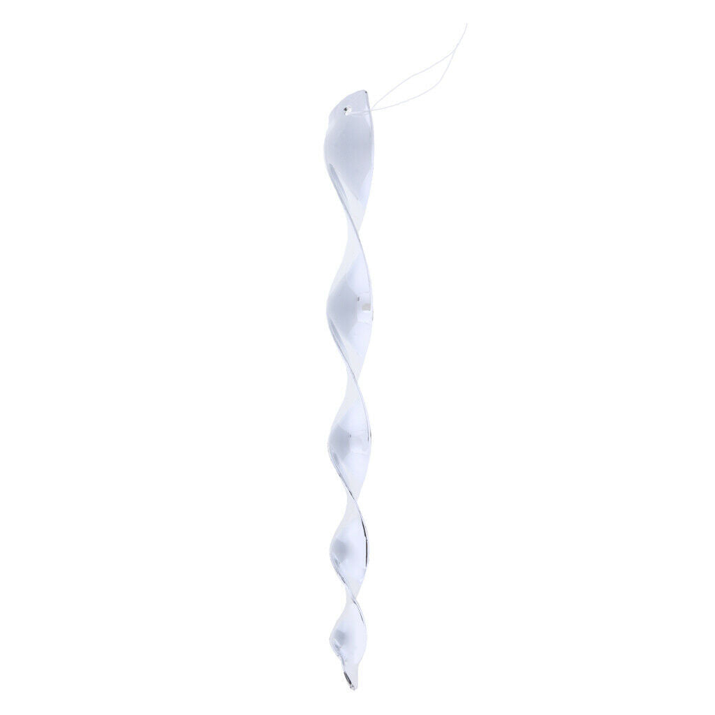 6Pcs Bird Repellent Wind Twisting Scare Rods Reflective Spiral Deterrent