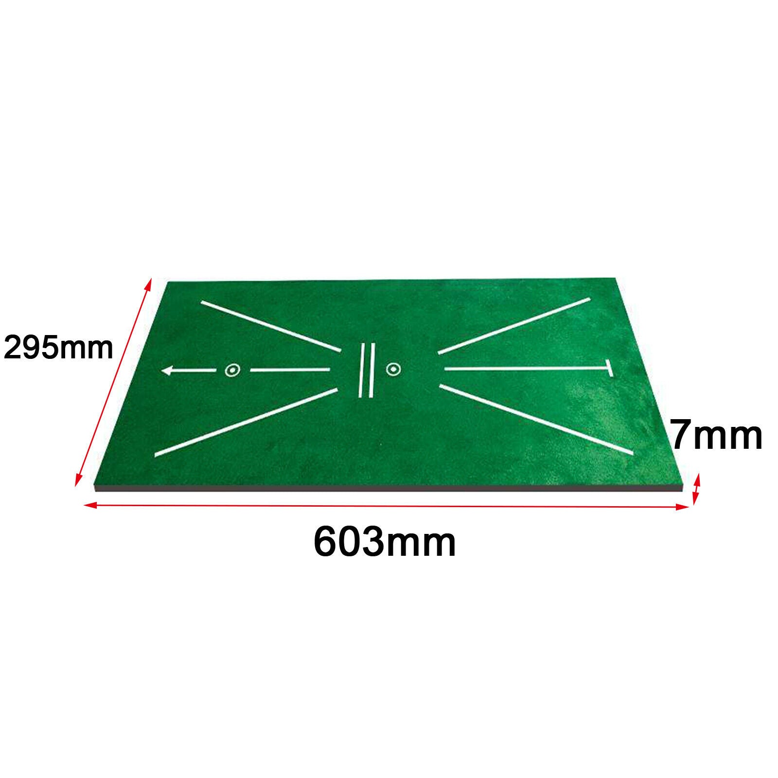 Flannel Rectangle Golf Training Mat Rug Hitting Aid Pad Indoor/Outdoor