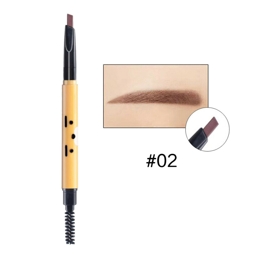 Waterproof Rotary Eyebrow Pencil Long-lasting Eyebrow Makeup Pen Red Brown