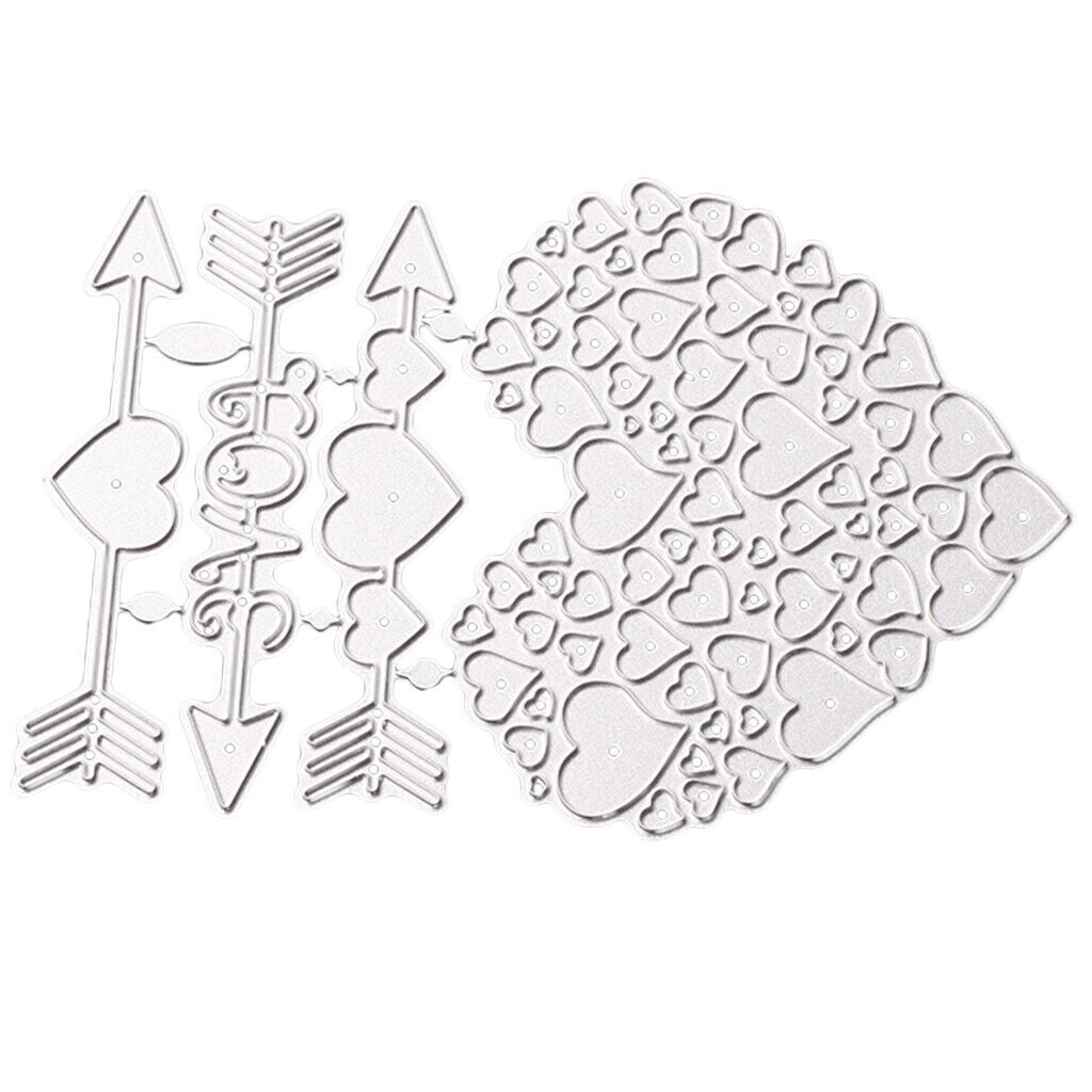 Love Heart Stencil Metal Cutting Dies DIY Scrapbooking Photo Album Decors