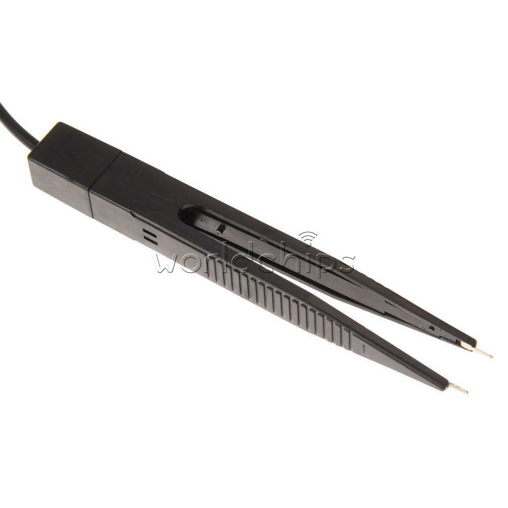 250V SMD 10 mm Inductor Test Clip Probe Tweezer f/ Resistor Multimeter Capacitor