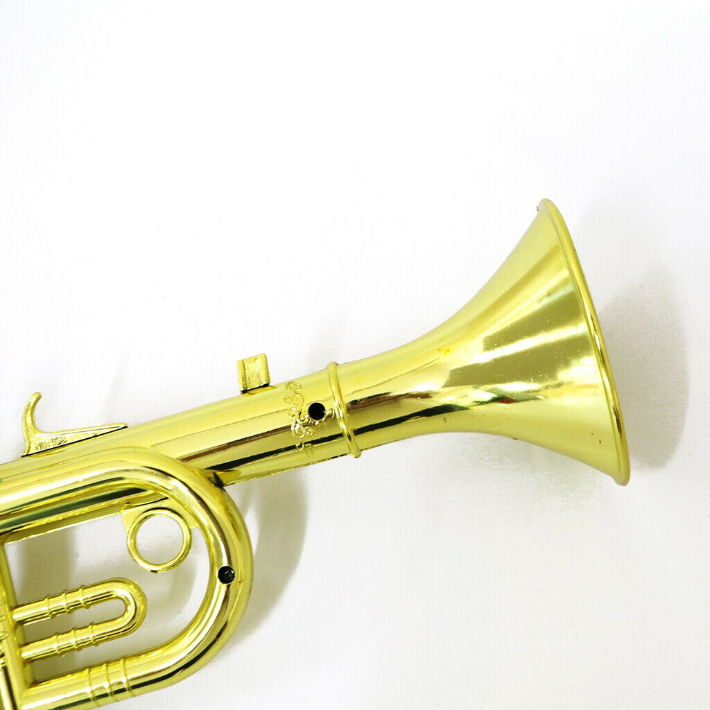 34cm Trumpet Present Horn Wind Instrument with 3 Colored Keys Lightweight