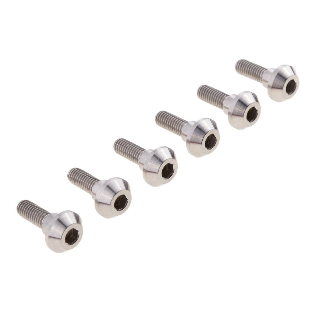 12 Pieces M6 x 20mm Titanium Disc Brake Rotor Bolts for Suzuki Yamaha R1 R6