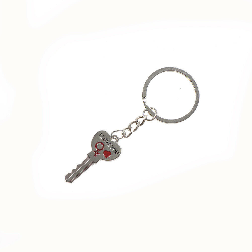 1 set Creative crush you piercing heart couple key ring for weeding gift.l8