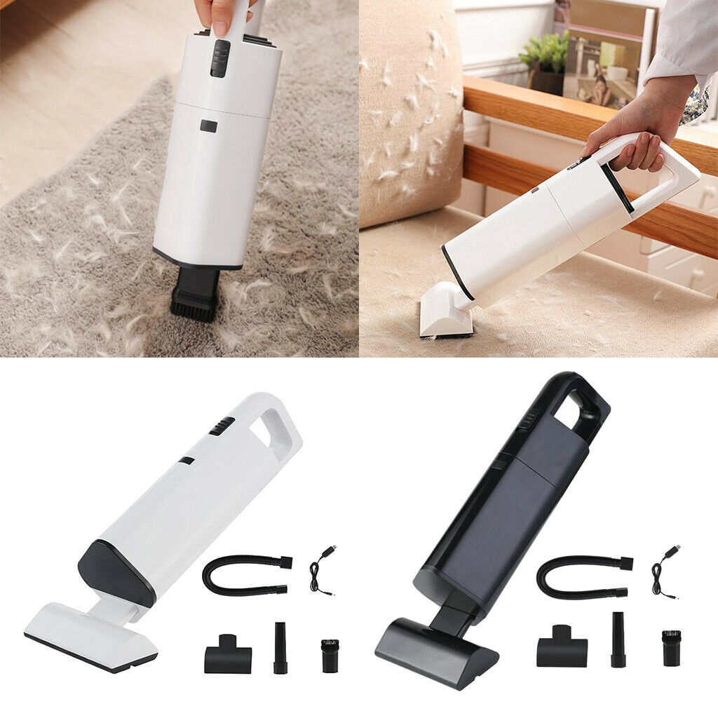 Handheld Wireless Vacuum Cleaner Rechargeable Pet Cat Dog Hair Suction White