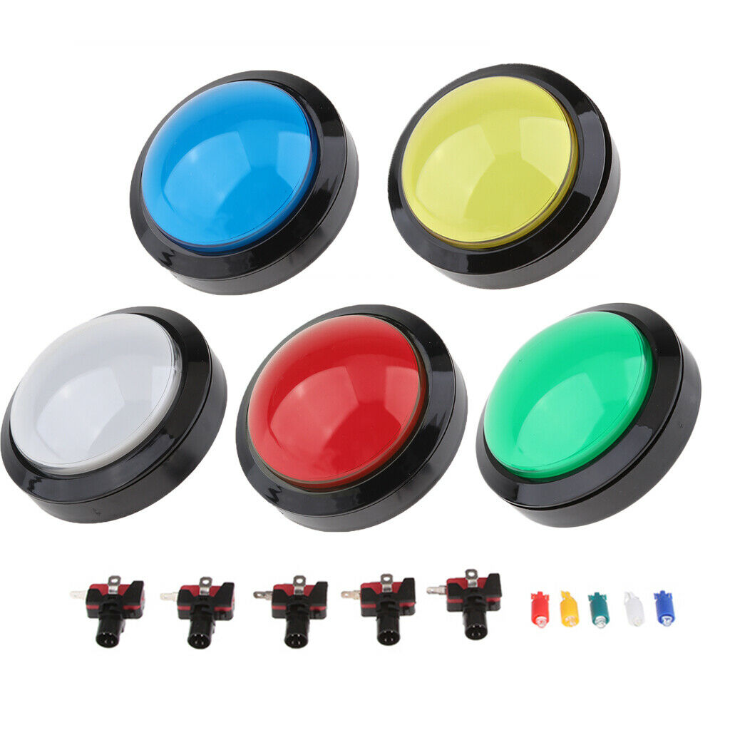 12V Red LED Lamp Triangle Automat Push Button, Arcade Machine Action Button