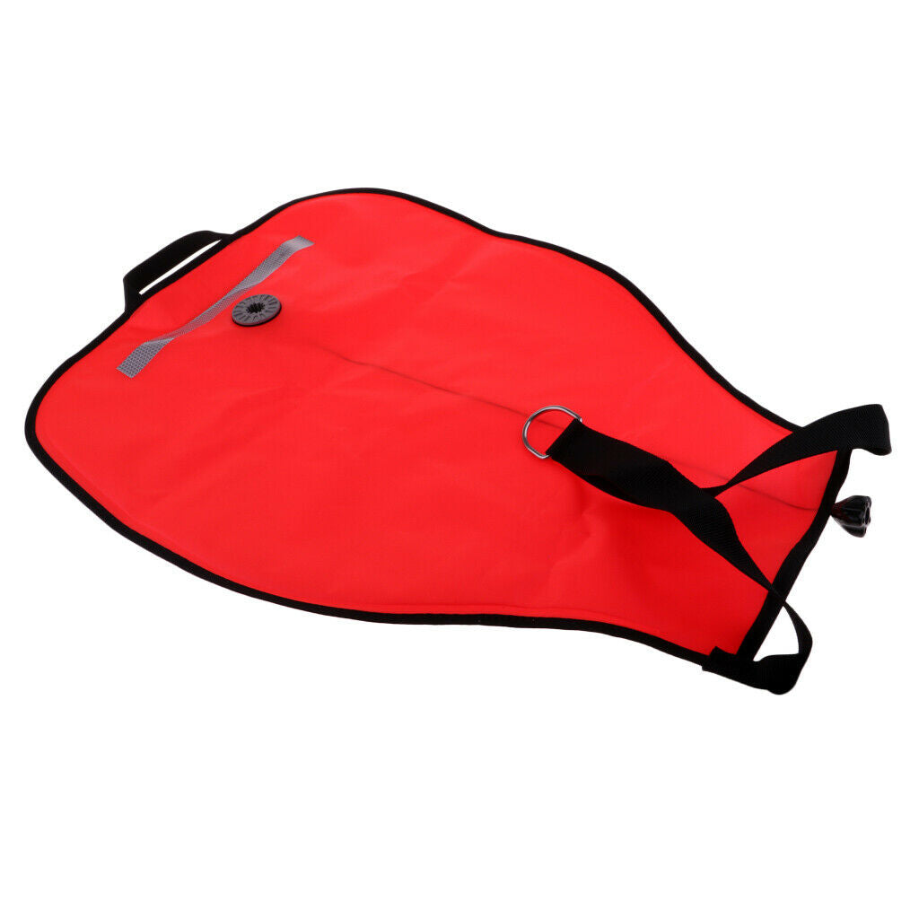 2 Red Tech Scuba Diving 50lbs Salvage Lift Bag & Dump Valve Diver Accessory