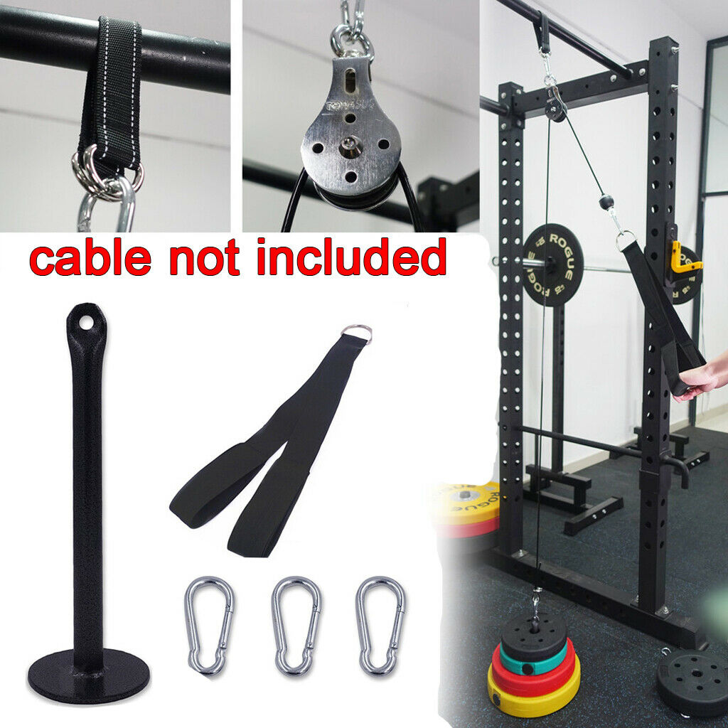 Fitness Pulley Cable System DIY Home Loading Pin Fittings Exercise Set Up
