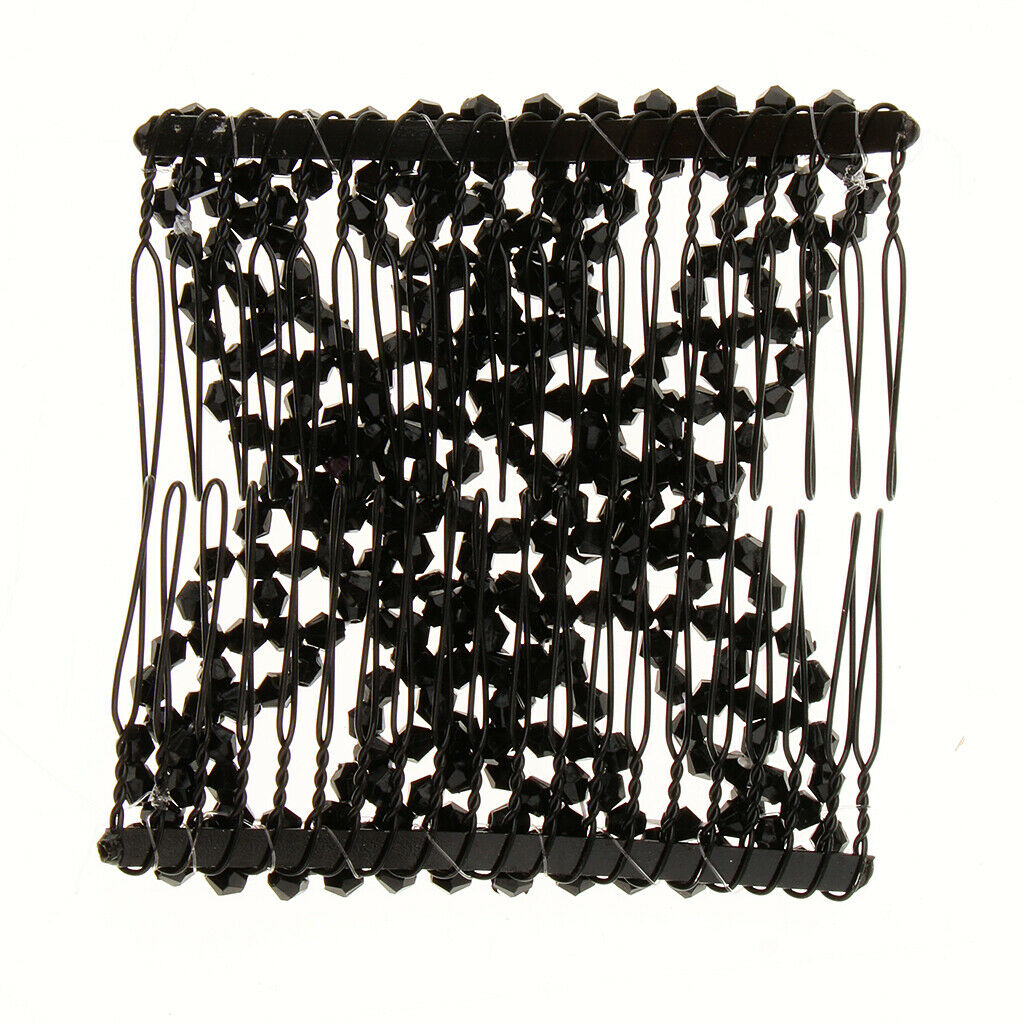 Elastic  Hair Combs Double Hair Clips Stretchy Accessories