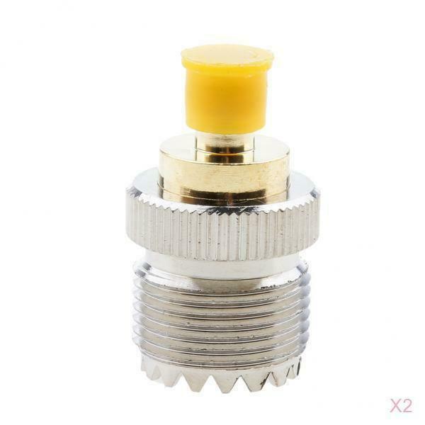 2 Pack UHF SO239 Female   to SMA Female Plug RF Adapter Coaxial Cable