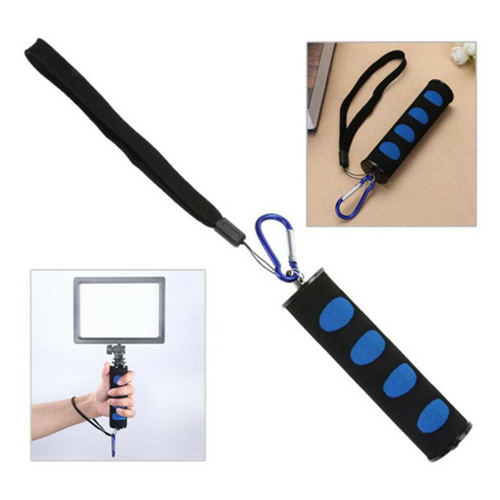1/4" Screw Sponge Handle Grip Stabilizer for SLR Camera LED Video Light Blue