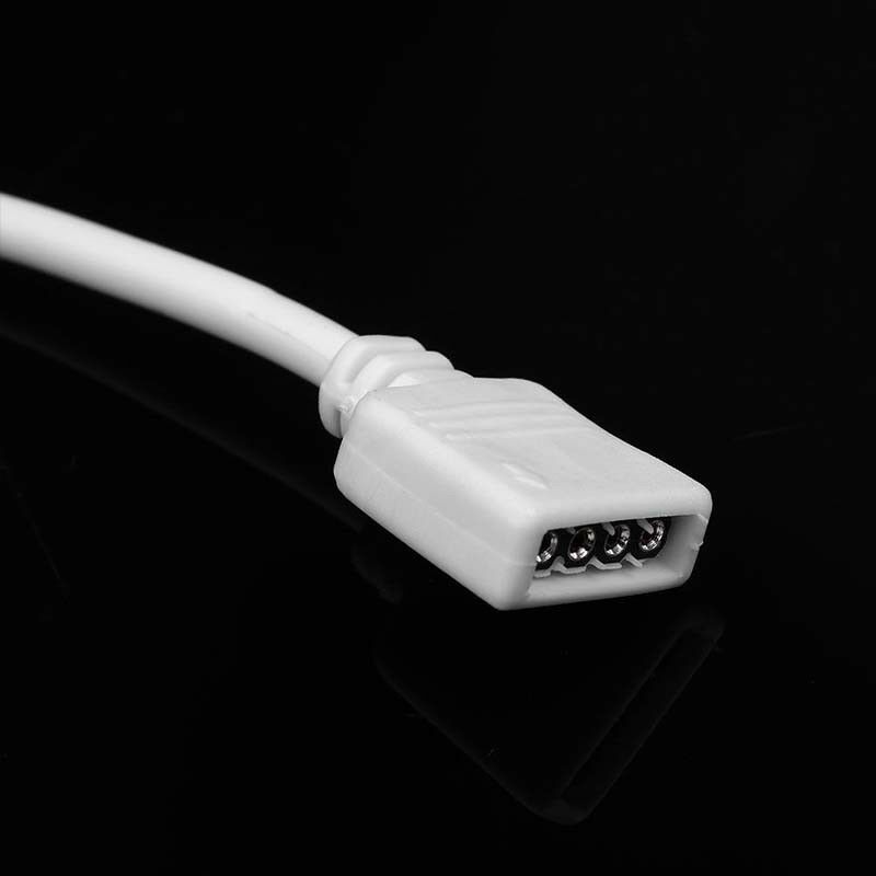 3FT White 1M 4 Pin Extension Connector Cable Wire For RGB 5050 3528 LED Strip /C