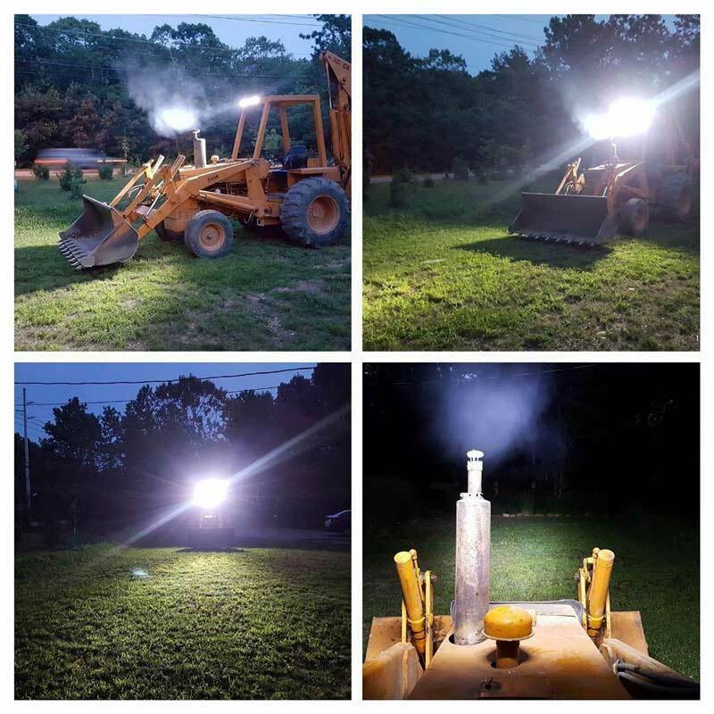 Led Work Lights Tractors Trucks 12v 24v COB 4 Inch Headlight  Driving Fog Lights