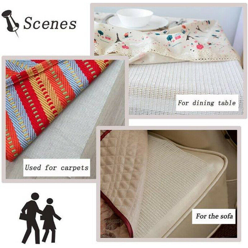 Non-Slip Home Mat Grip Underlay Gripper Anti-Slip Rug Skid Floor Carpet Pad S BU