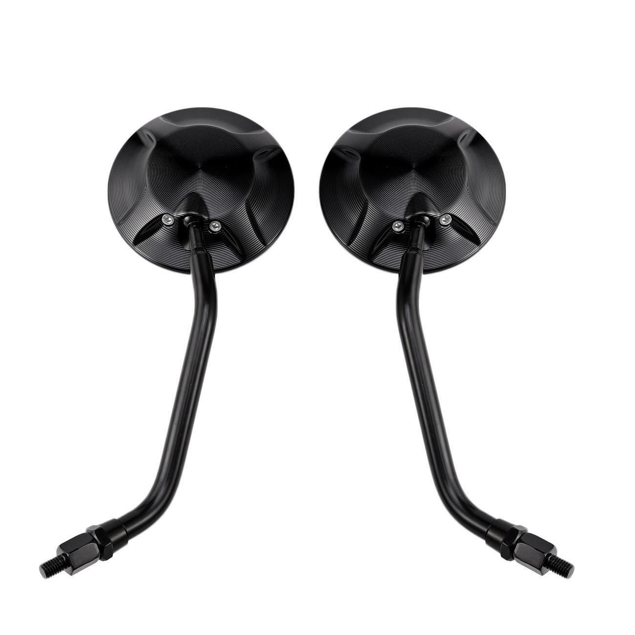 Motorcycle Rear View Rearview Side Round Blind Spot Mirrors Universal 8mm/10mm