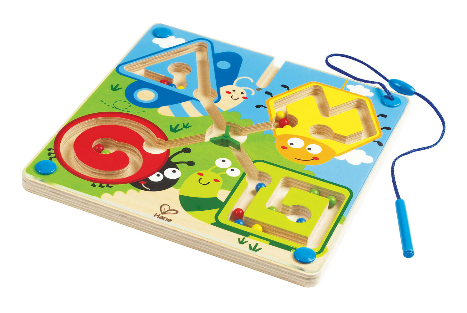 E1709 HAPE Best Bugs Magnetic Maze Wooden Puzzle [Totally Amazing] Children 2yr+