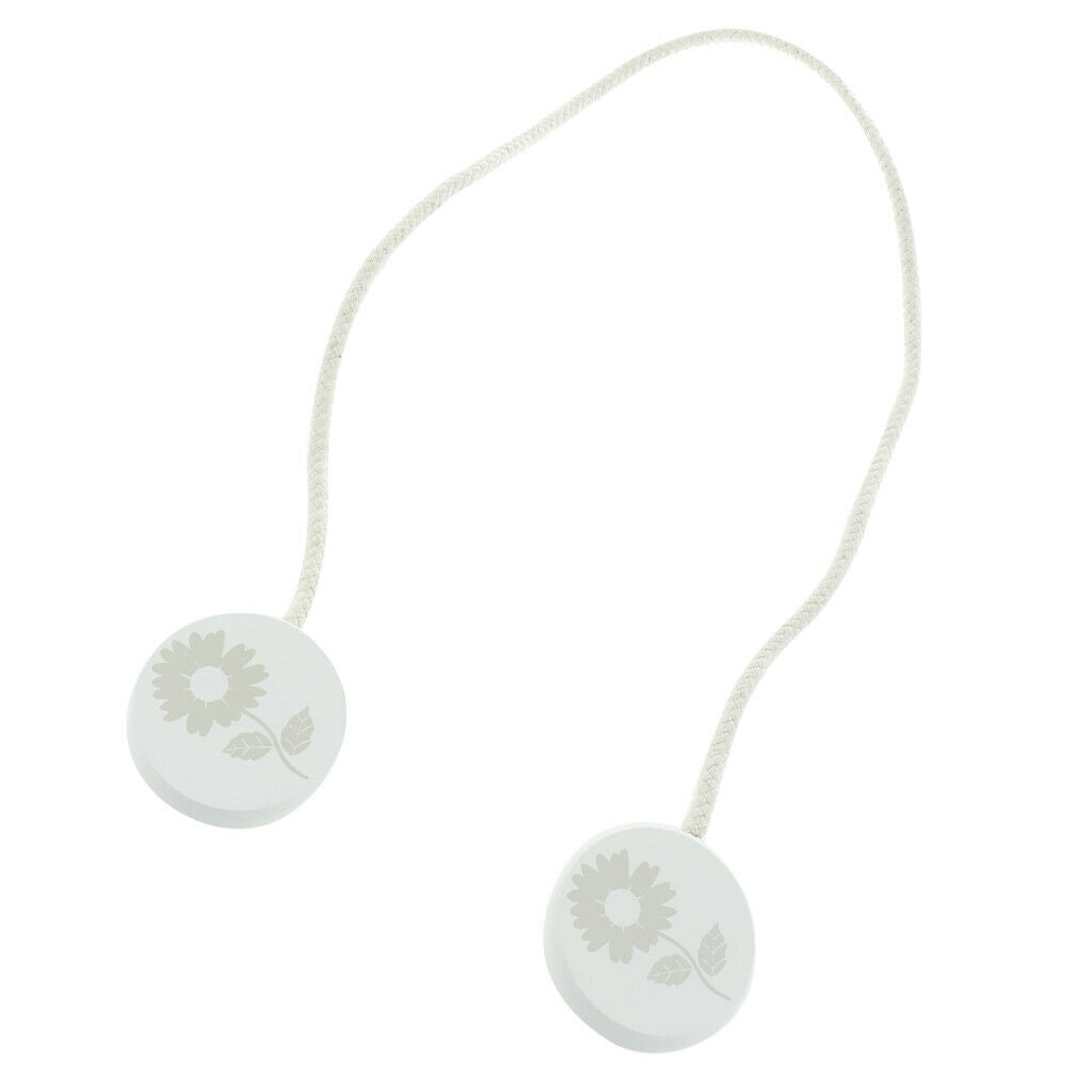 1 Piece Magnetic Disc Curtain Tiebacks Buckle Clip Holdback Sunflower