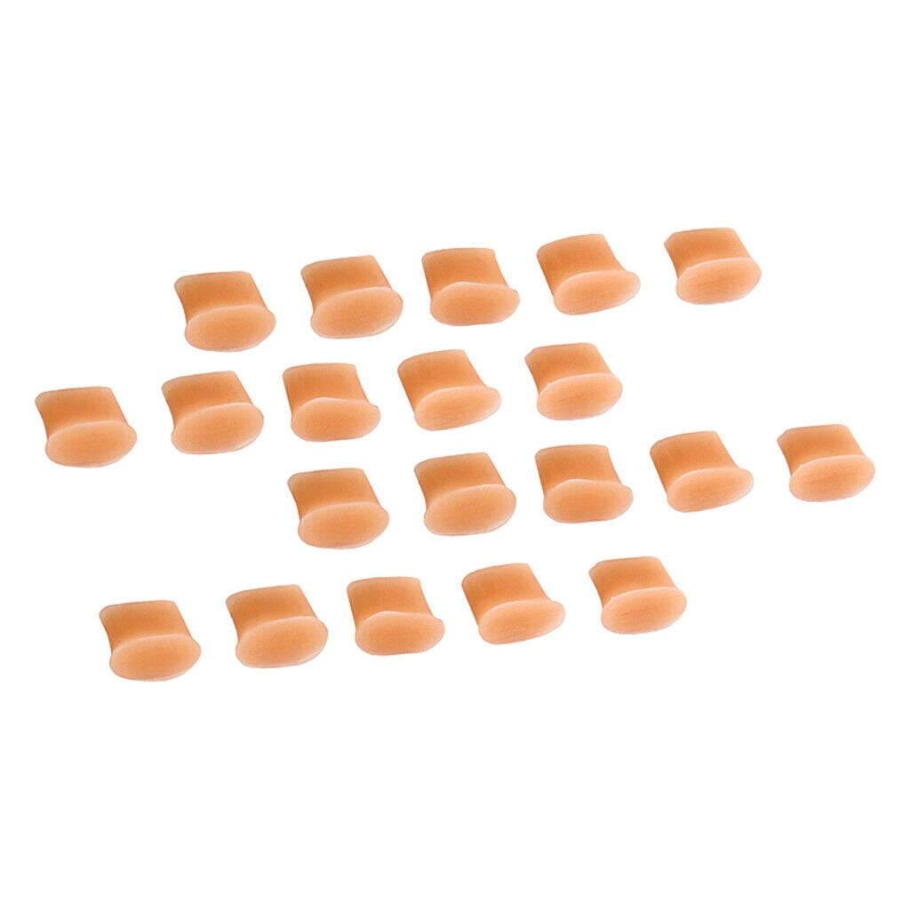 20 Packs Soft Silica Flute Cushion Pads Small Size DIY Parts Accs Beginners