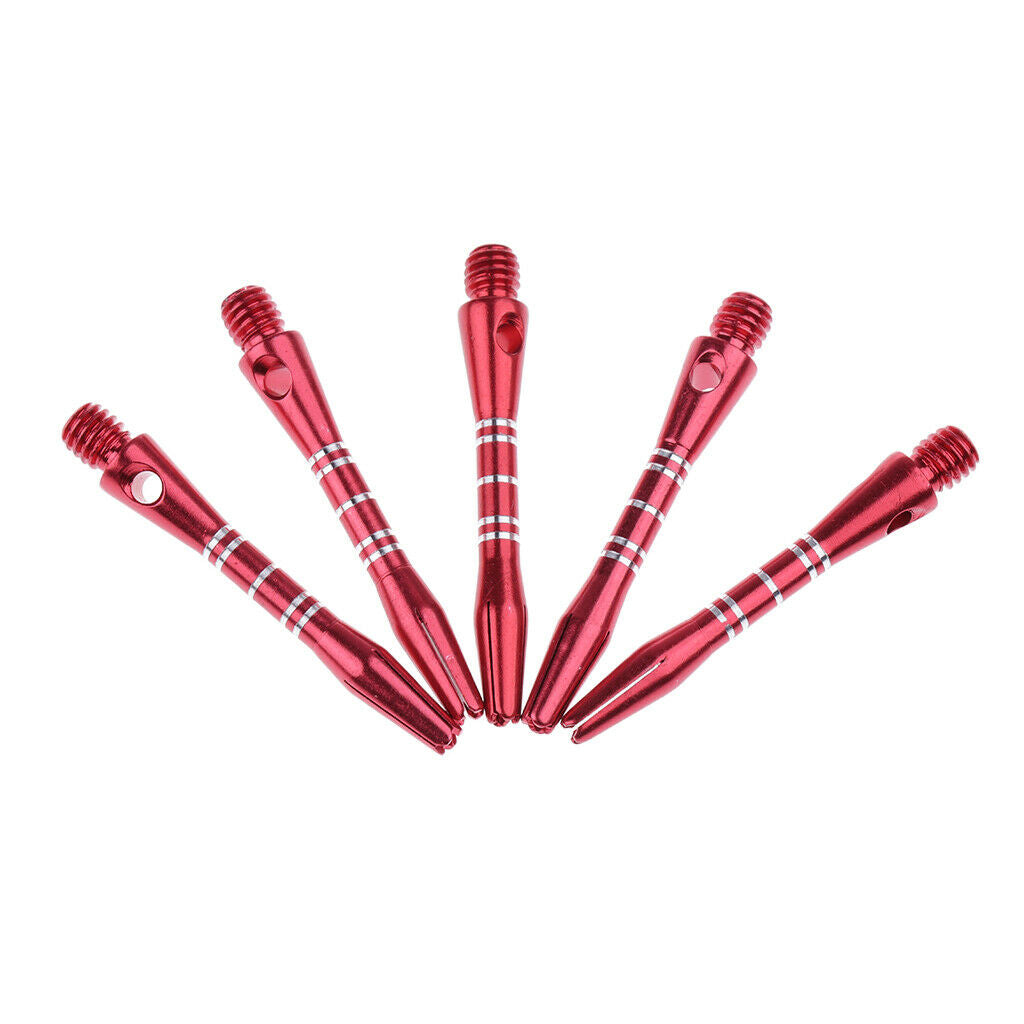 2x 5pcs Durable Red Anodised Aluminum  Shaft Indoor Game 40mm 1.6 Inch