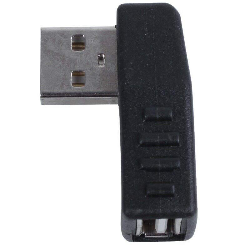 Black Side Right Angle USB A Female To A Male Adapter Connector Hubs Q4I9I9