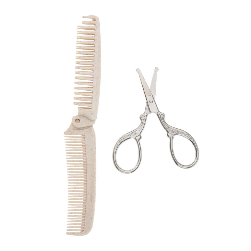 2pcs/set Professional Hair Styling Hair Comb Hair Cutting Scissors Tools Kit #5