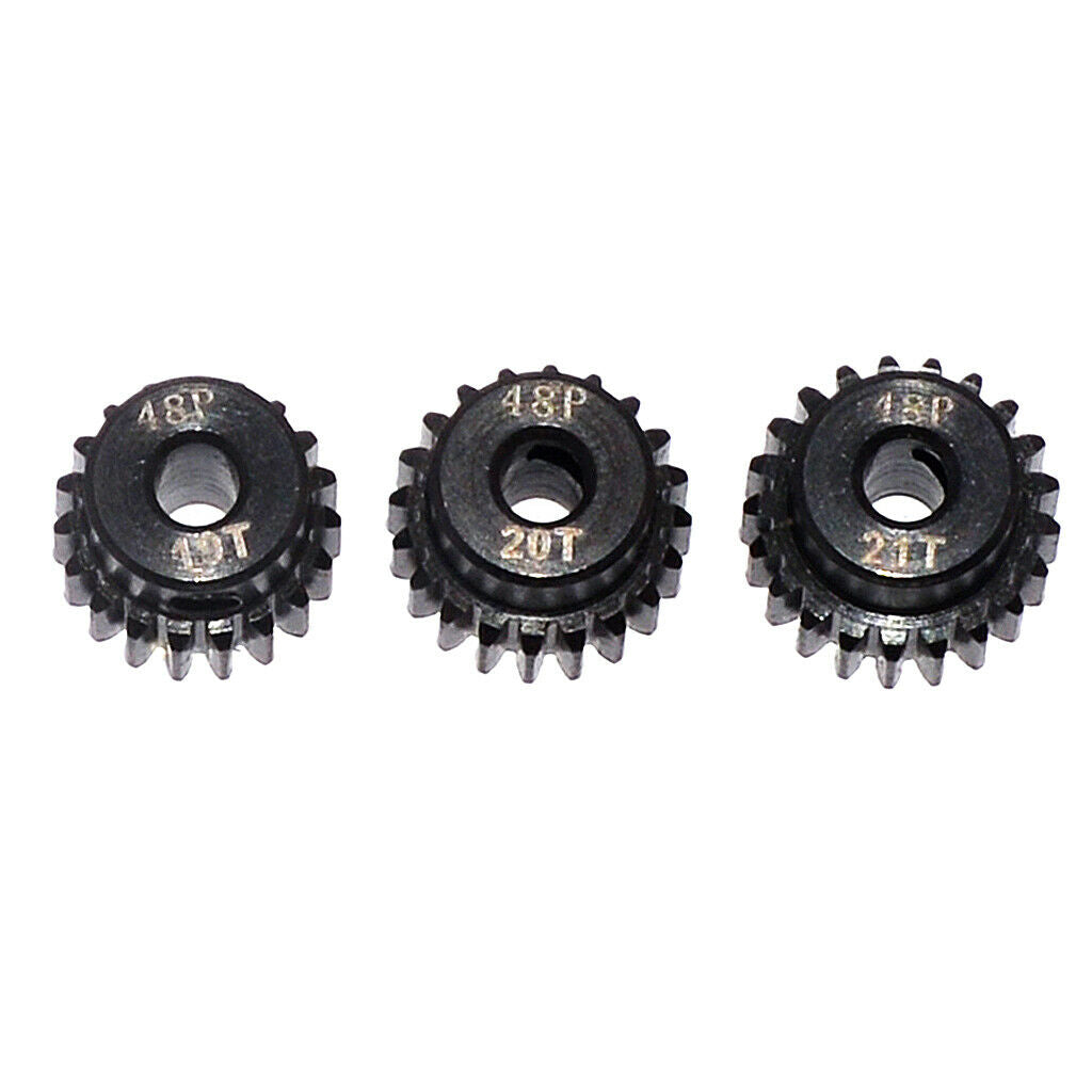 RC Accessory 48DP Pinion 19T 20T 21T Gear for 1/10 Racing Car Motor
