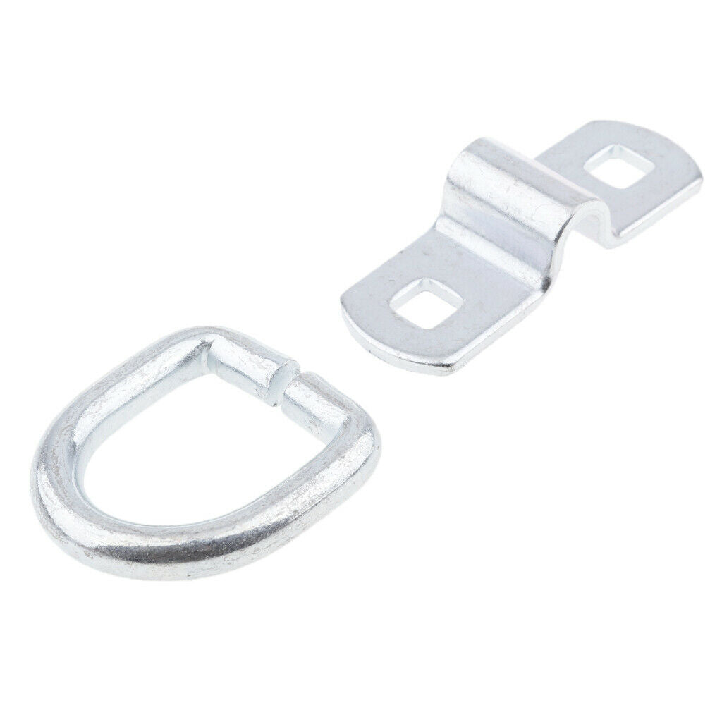 5 Pieces Trailer Boat D Ring Rope Chain Strap Tie Down Stainless Steel
