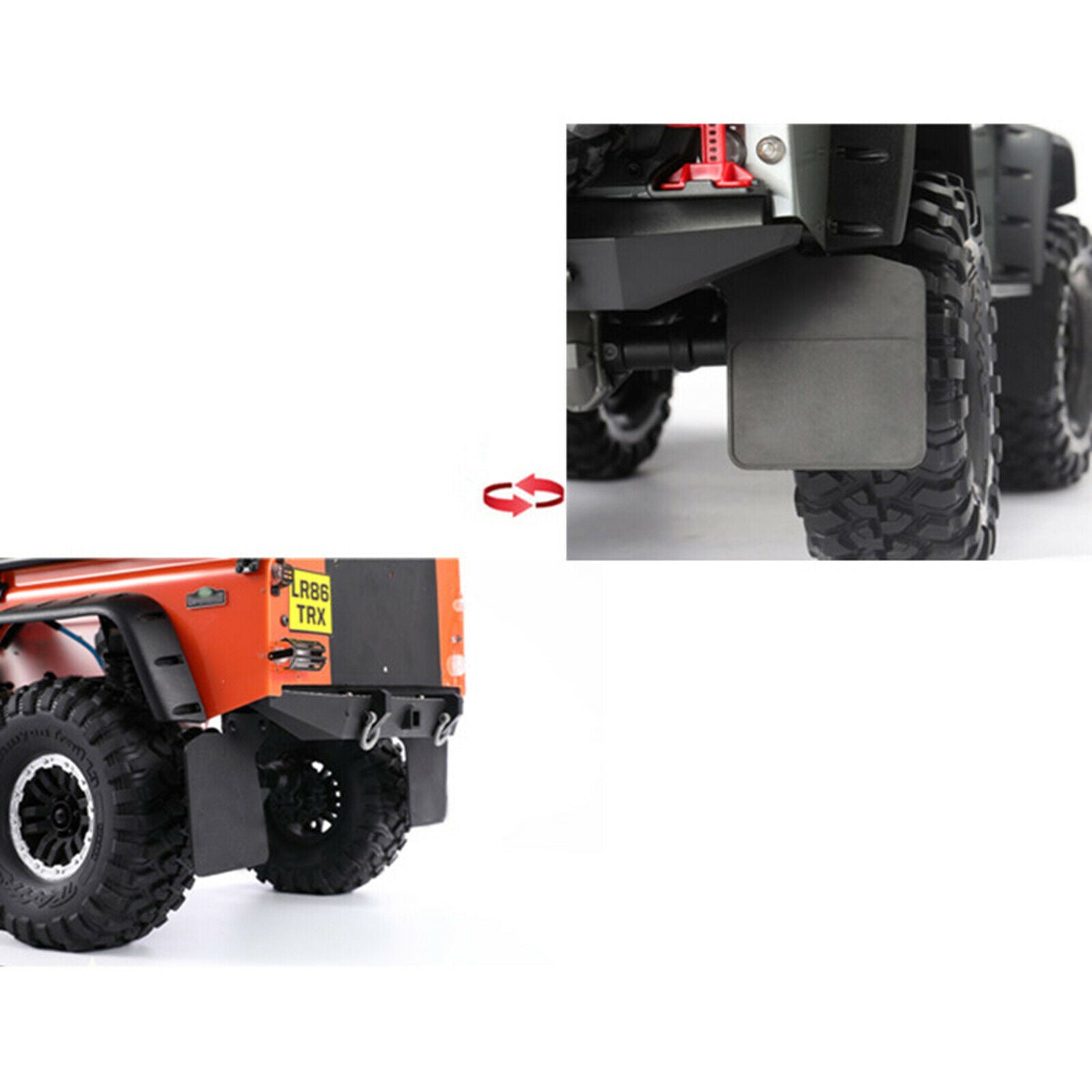 Front Rear Mud Rubber Mud Fender Guard Sets For TRAXXAS TRX-4 D110 Defender 1/10
