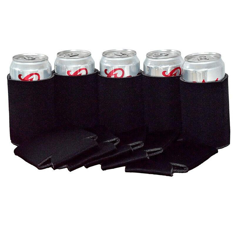 10pcs Stubby Soda Can Sleeve Tin Cooler Holder Wedding Birthday Party Gift Favor