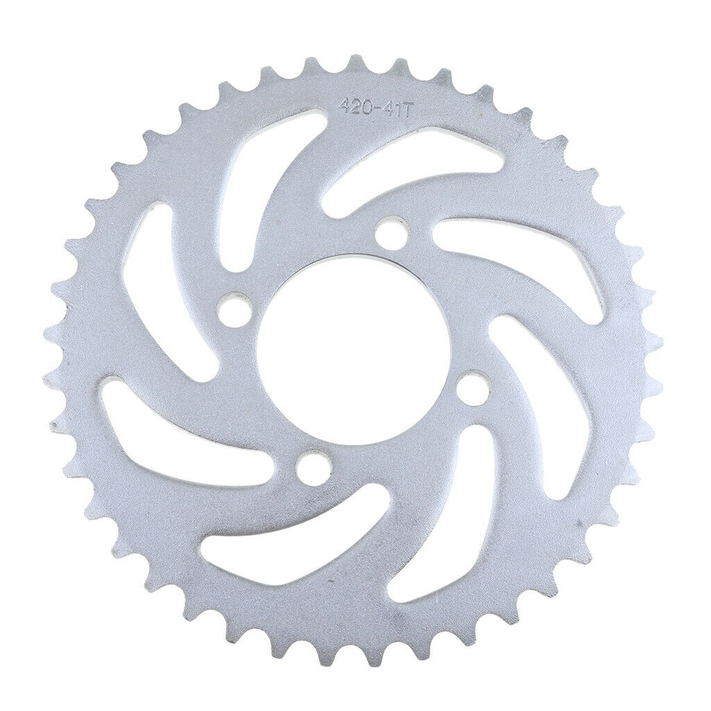 52mm 41T Rear Chain Sprocket Cog 420 Chain 4  Pattern For  125cc