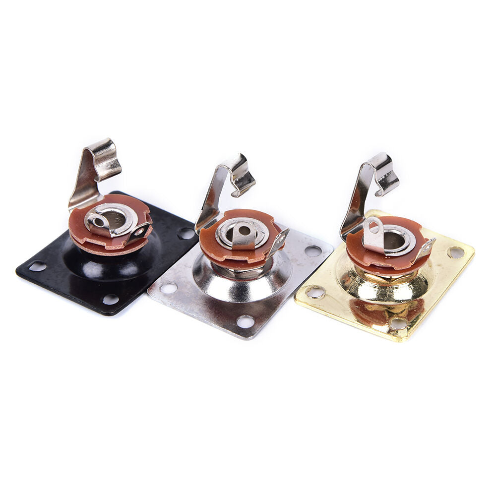black Square Style New Guitar Jack Plate , Output Socket Chrome Rectangle.l8