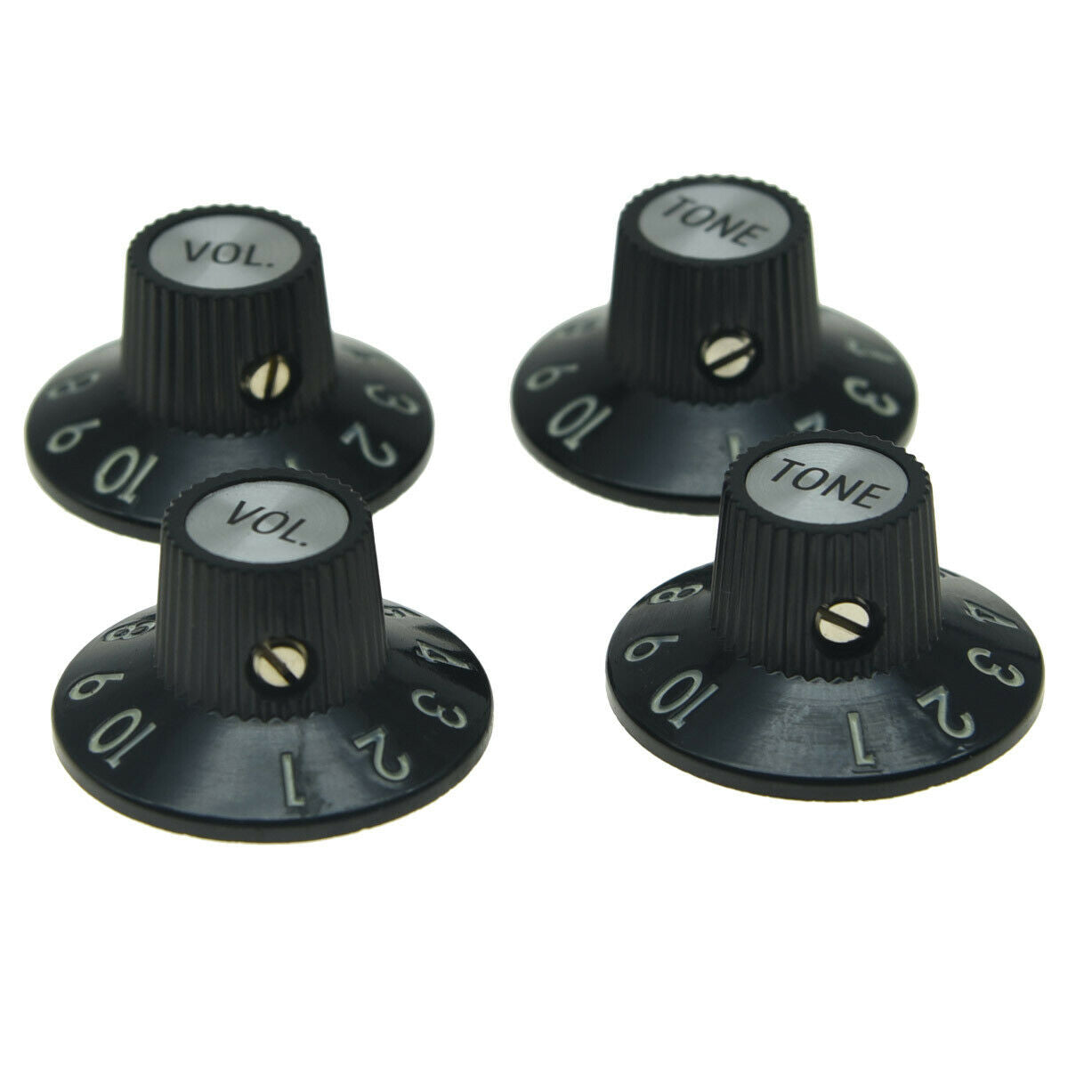 Guitar Witch Hat Knobs 2 Volume 2 Tone for Fender 72 Telecaster Custom