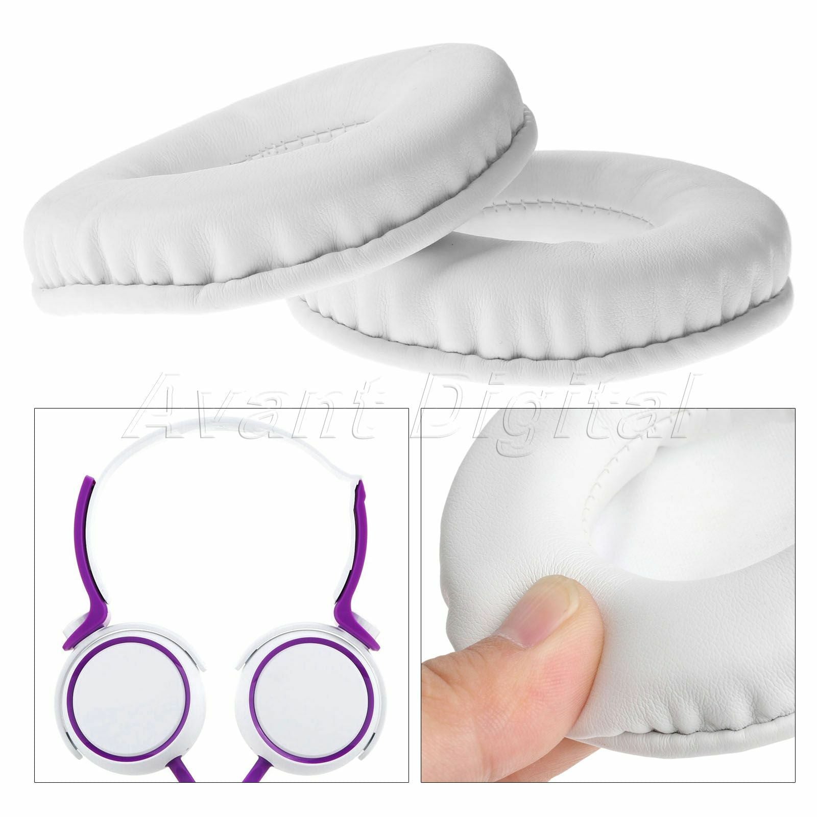 1.57" Inner Dia Earphone Cushions Earpads For -Technica ATH-WS70 SONY MDR-V