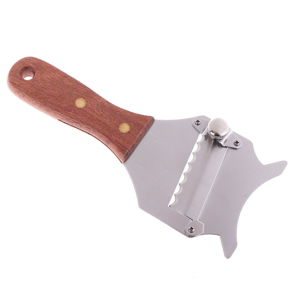 Stainless Steel Truffle Cheese Slicer Adjustable Chocolate Shaver Wavy BladeBDD