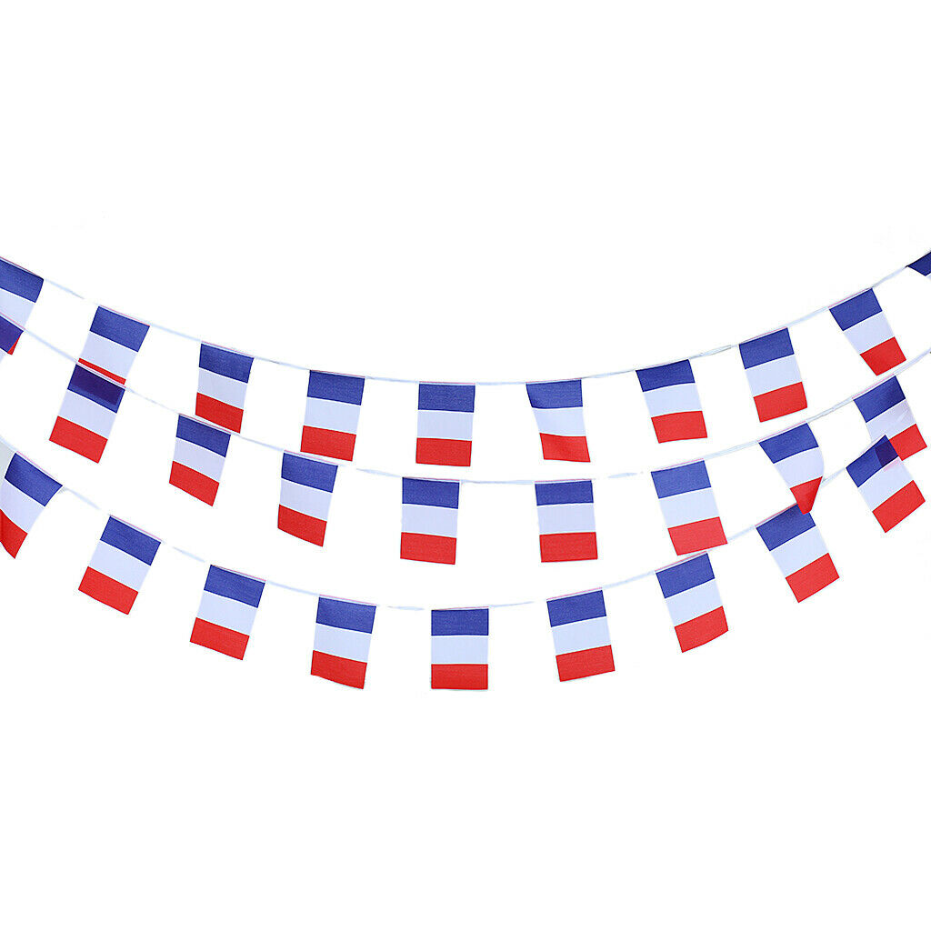 Bunting 33FT Country French National Flag Party Outdoor Garland Decoration