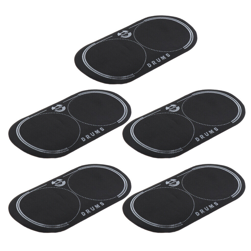 5Pieces Double Bass Drum Patch for Drumheads Pad Percussion Instrument Tool