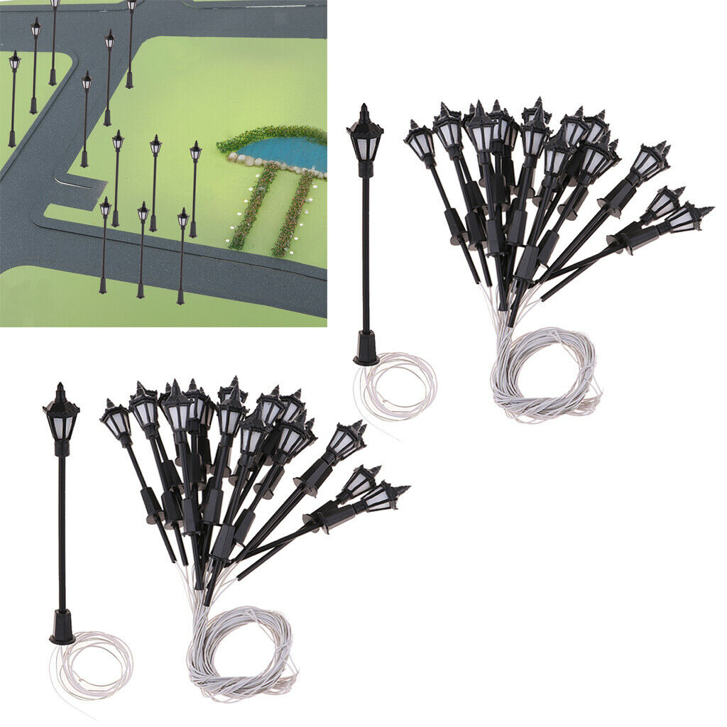 40x 1:100 HO Scale LED Lights Street Parking Train Layout Sand Table Accs