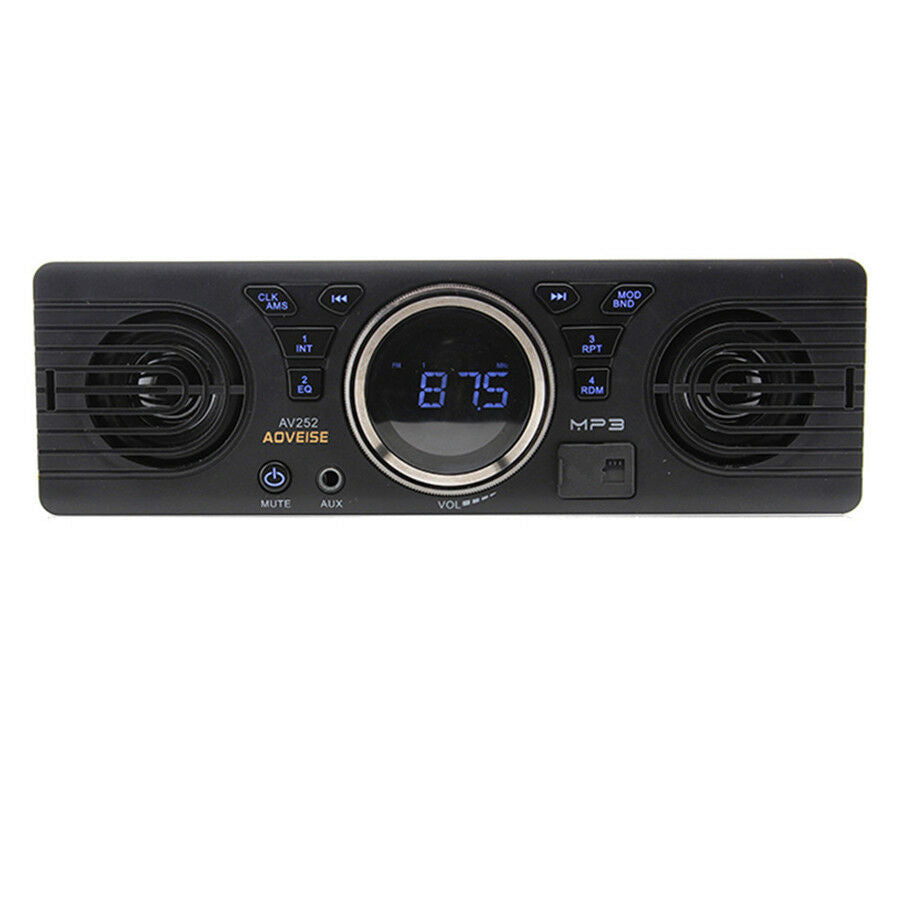 1 Din Car MP3 Radio Audio Player Built-in 2 Speaker Stereo FM USB Bluetooth 2.1