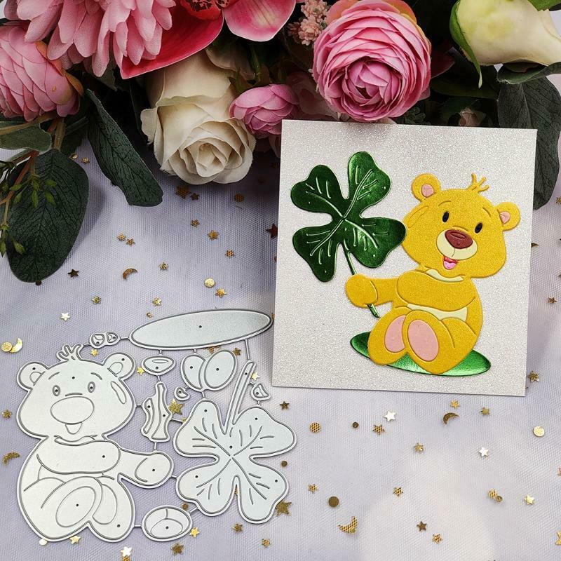 Bear Metal Cutting Dies Stencil Scrapbooking DIY Album Stamp Paper Card Mold Emb