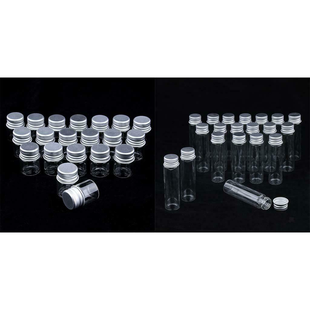 Women Men, Pack of 40pcs, Cosmetic Containers, Refillable Round Glass Jars