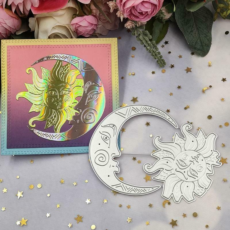 Moon Sun Metal Cutting Dies Stencil DIY Scrapbooking Album Paper Card Template