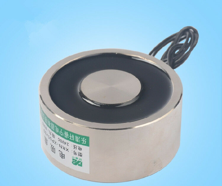 P65X30 24V DC 80kg Electric Lifting Magnet Electromagnet Solenoid Lift Holding